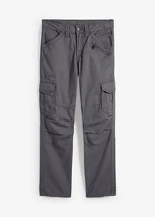 Pantalon cargo 100% coton, coupe droite et décontractée, bonprix