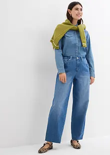 Jean baggy taille mi-haute, toile ultra-douce, bonprix