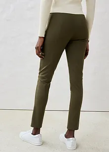 Legging en cuir d'agneau nappa à empiècement élastique, bonprix