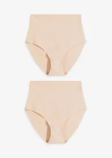 Lot de 2 slips sculptants sans coutures, maintien léger, bonprix