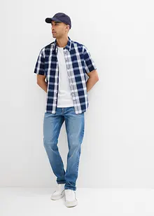 Lot de 2 T-shirts 100% coton, slim, bonprix