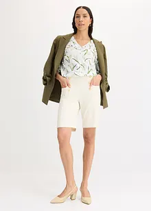 Blouse imprimée à volants, bonprix
