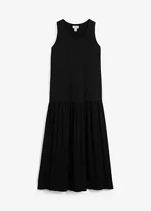 Robe longue bi-matière, bonprix