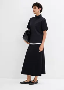 Jupe midi en néoprène, bonprix