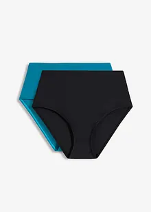 Lot de 2 bas de bikini taille haute, bonprix