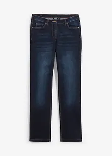 Jean droit taille mi-haute élastiquée, bonprix