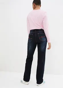 Jean droit taille mi-haute élastiquée, bonprix