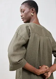 Chemisier oversize 100% lin, bonprix
