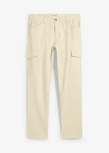 Pantalon slim extensible, jambes droites, avec poches cargo, bonprix