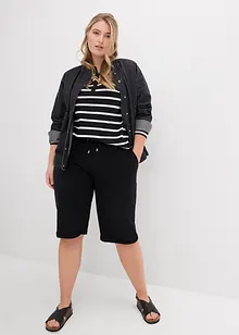 Bermuda en molleton à ourlet, bonprix