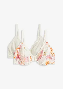 Lot de 2 soutiens-gorge coton à armatures, bonprix