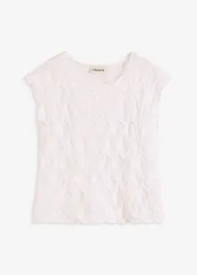 Top en matière texturée, bonprix