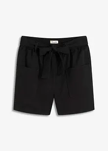 Short en twill avec ceinture à nouer, bonprix