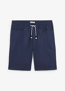 Bermuda à taille élastiquée en lin mélangé, Regular, bonprix