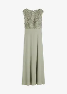 Robe longue avec dentelle, bonprix