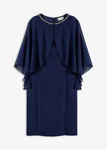Robe courte et ajustée avec cape amovible, bonprix
