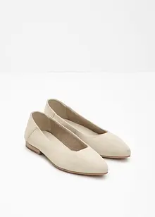 Ballerines en cuir, bonprix
