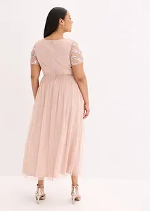 Robe longue brodée de sequins, bonprix