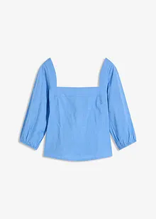 Blouse à manches bouffantes et détail smocké, bonprix