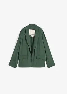 Blazer en viscose mélangée, effet froissé, bonprix
