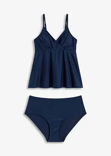 Tankini (ens. 2 pces) en matière brillante, bonprix