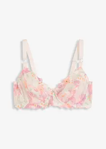 Soutien-gorge minimiseur à armatures avec broderies imprimées, bonprix