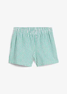 Short rayé taille élastiquée 100% coton, bonprix