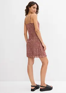 Robe courte en mesh, bonprix