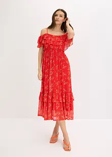 Robe en jersey et mesh, bonprix