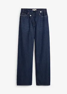 Jean large, taille mi-haute, peu extensible, bonprix