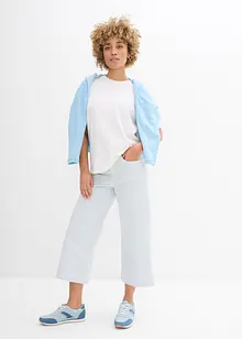 Pantalon en twill à taille élastiquée, bonprix