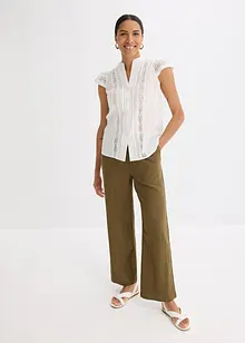 Chemisier sans manches en broderie anglaise, bonprix