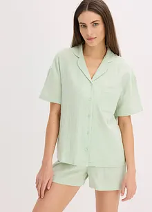 Pyjashort boutonné en gaze de coton douce, bonprix