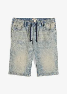 Bermuda taille élastiquée en léger denim, Slim, bonprix