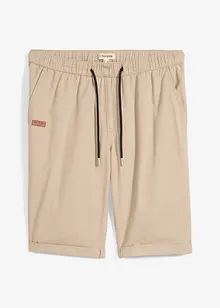 Bermuda 100% coton à taille élastiquée, Regular, bonprix