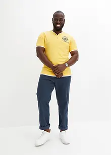 Lot de 2 t-shirts col tunisien 100 % coton, bonprix