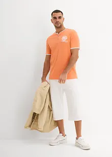 Lot de 2 T-shirts col tunisien, bonprix