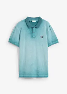 Polo en maille piquée, aspect délavé, bonprix
