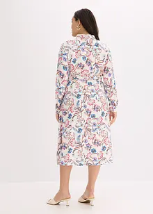 Robe-chemise imprimée en viscose fluide, bonprix