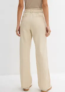Pantalon 7/8 à taille élastiquée, 100% coton, bonprix