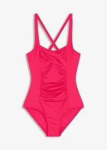 Maillot 1 pièce sculptant en matière brillante, maintien modéré, bonprix