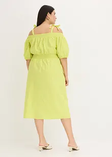 Robe col Bardot 100% coton, bonprix