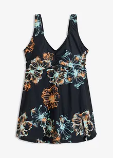 Robe de bain sculptante, maintien modéré, col V, bonprix