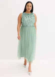 Robe longue avec haut brodé de sequins, bonprix