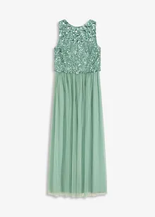 Robe longue avec haut brodé de sequins, bonprix