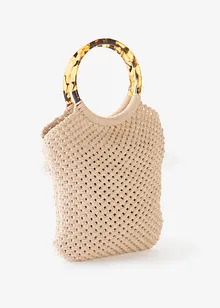 Cabas en macramé, bonprix