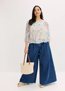 Blouse à base effet boule, bonprix