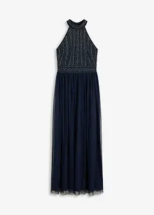 Robe longue avec perles brodées, bonprix