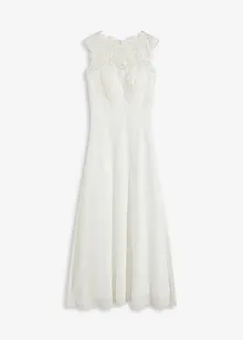 Longue robe de soirée avec empiècement dentelle, bonprix