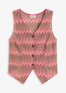 Gilet sans manches aspect crochet, bonprix